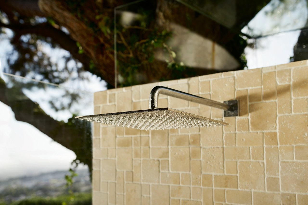 Brause-Set IXMO und Duschablage der Edition 400 verchromt