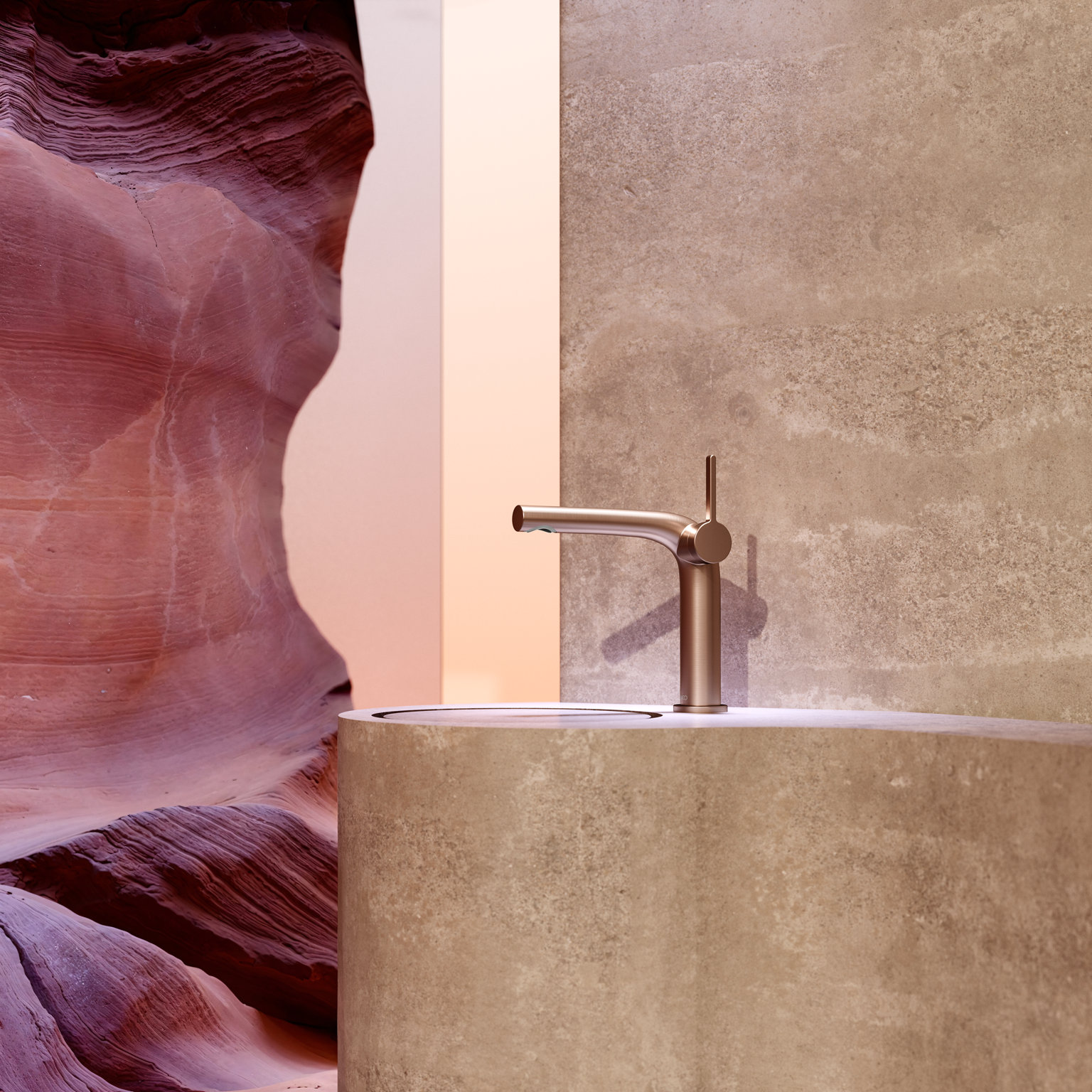 EDITION 400 single lever basin mixer 150 in brushed red gold