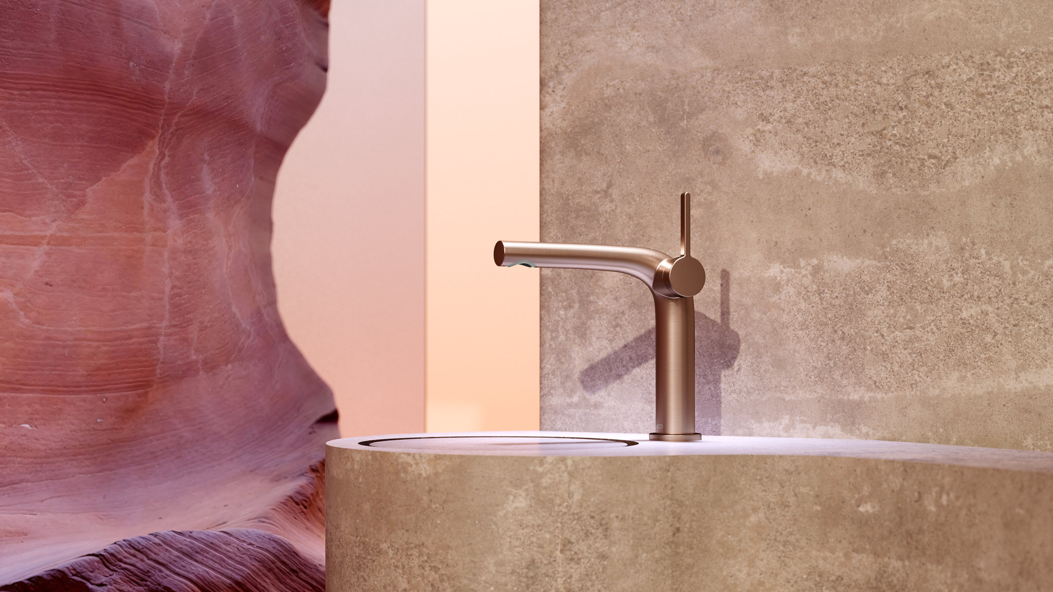 EDITION 400 single lever basin mixer 150 in brushed red gold