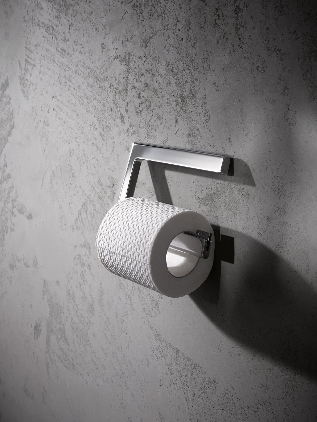 Edition 400 toilet paper holder with paper roll, chrome-plated