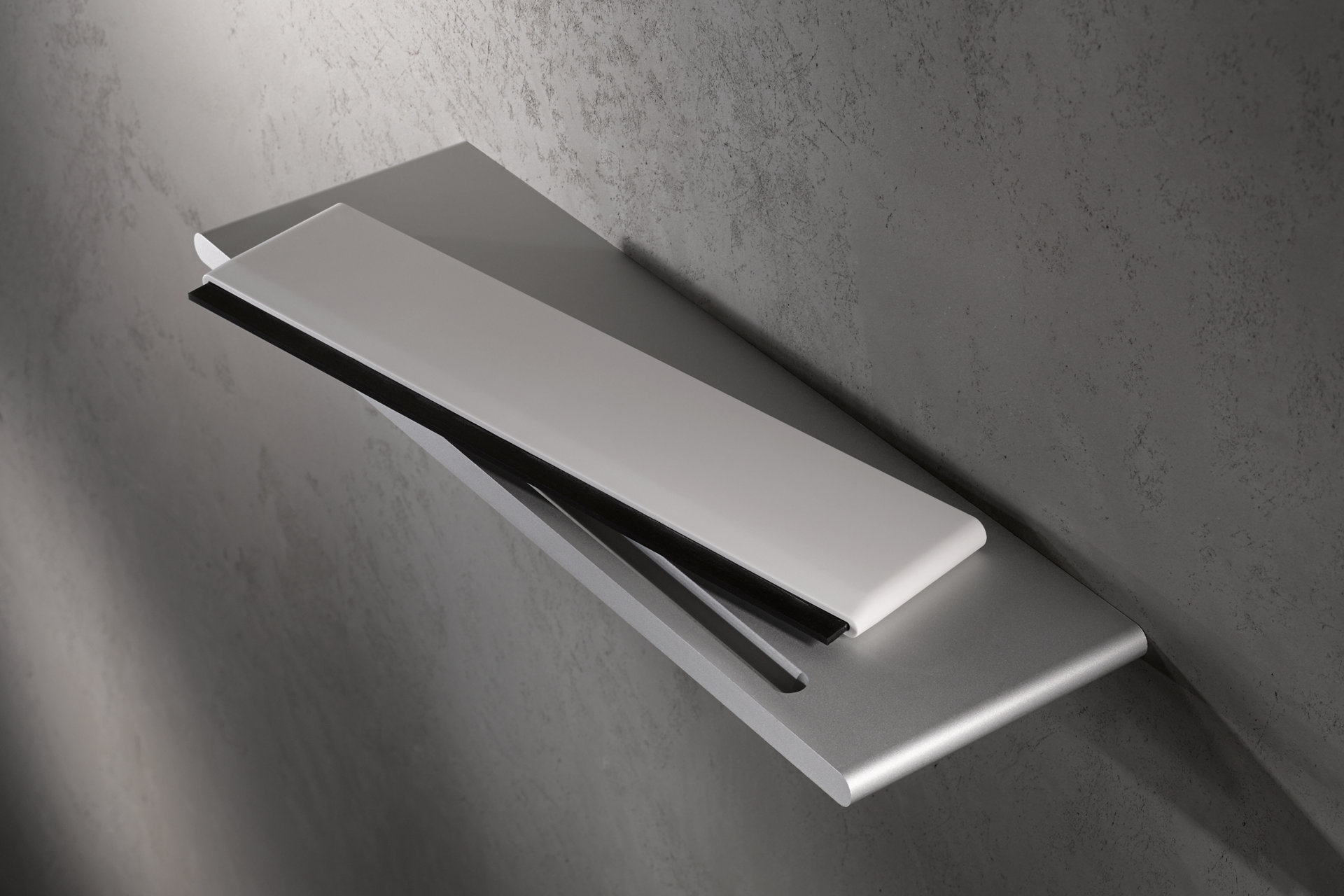 Duschablage mit Glasabzieher der Edition 400