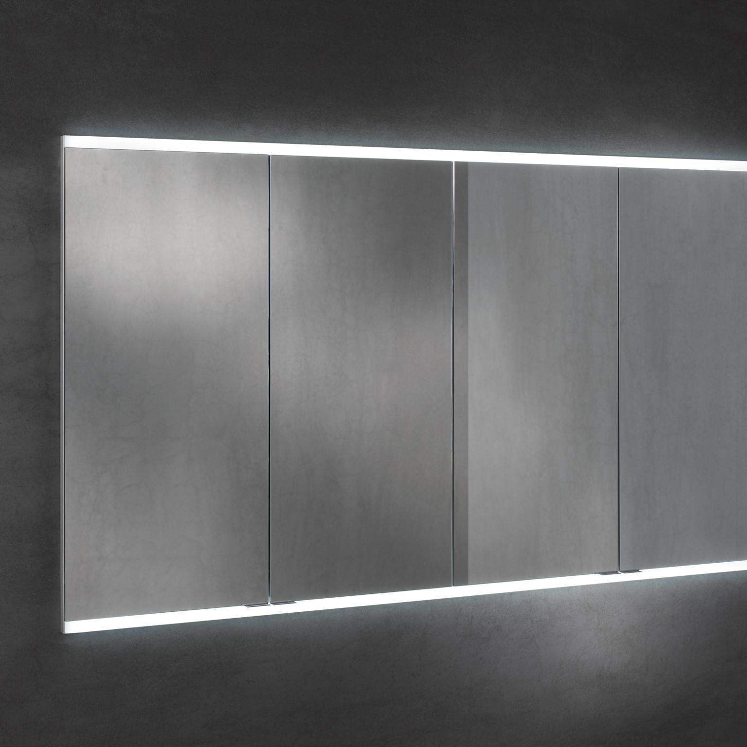 4-türiger Royal Modular 2.0 Wandeinbau-Spiegelschrank