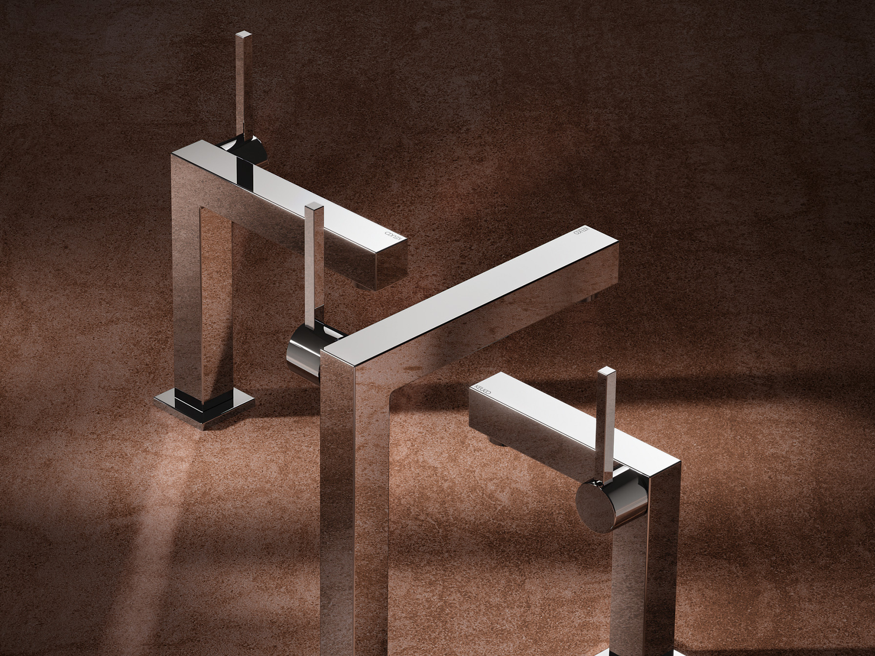 Einhebel-Waschtischmischer der Edition 90 Square in drei Größen