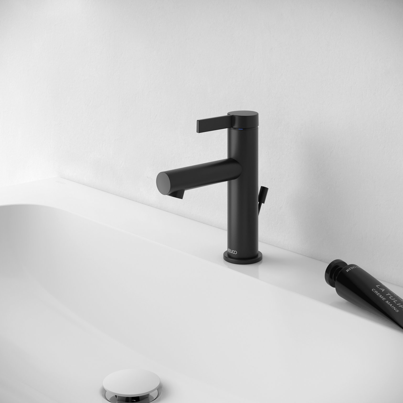 IXMO PURE black single lever basin mixer