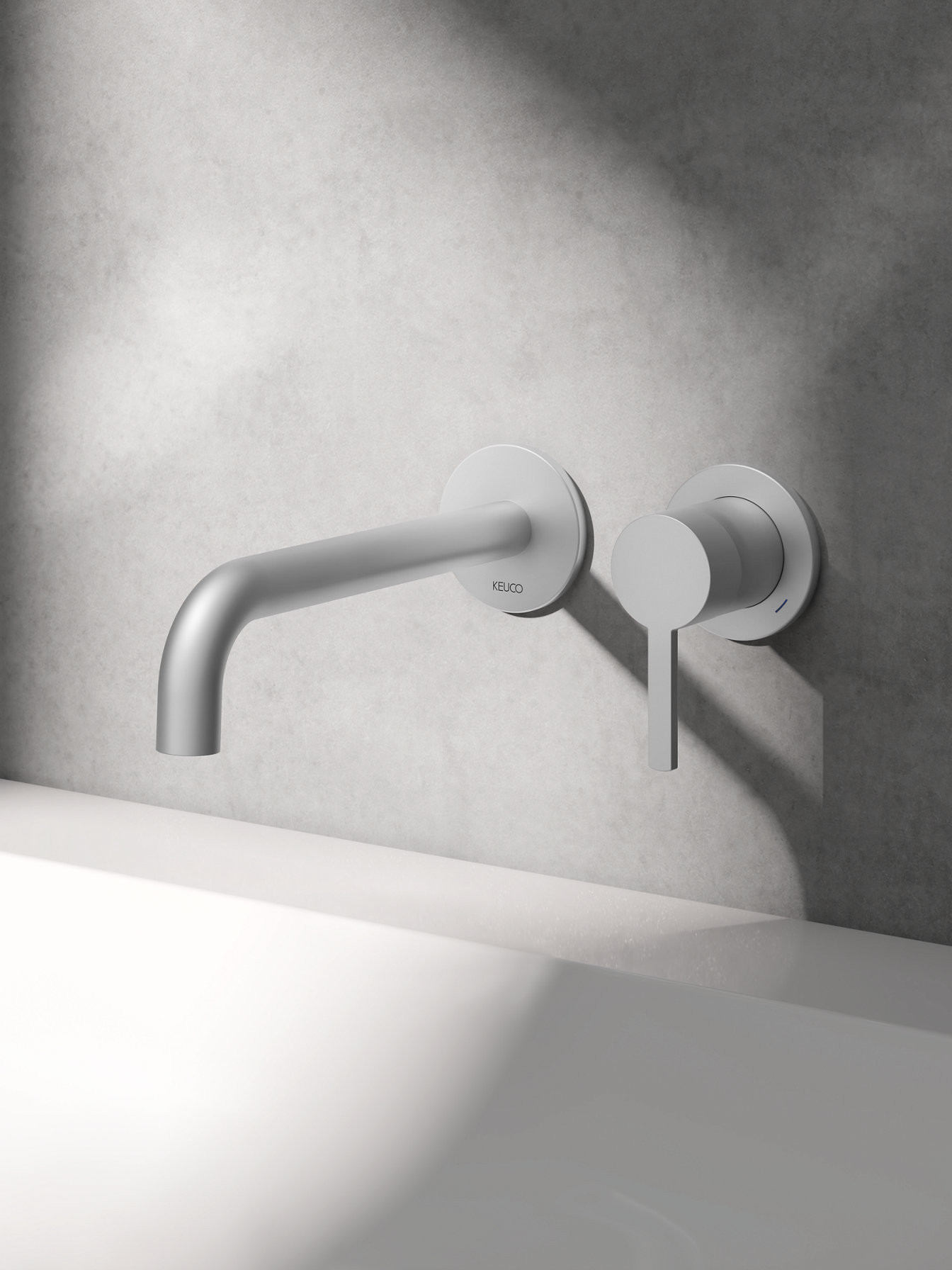Collection Plan blue Einhebel-Waschtischmischer Aluminium-finish