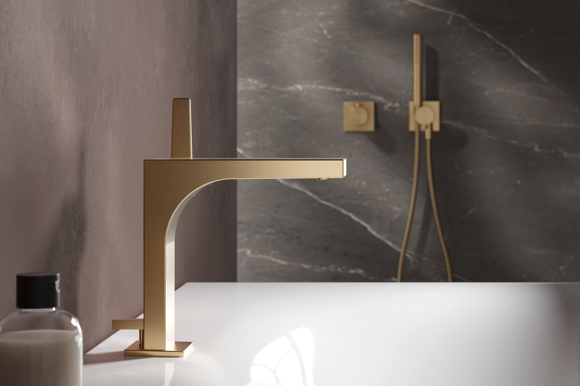 Edition 11 Einhebel-Waschtischmischer in Messing gebürstet