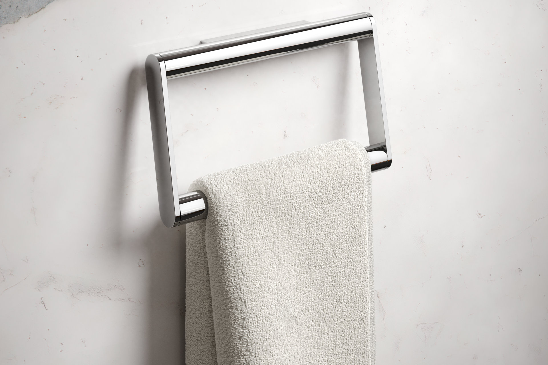 PLAN series towel ring chrome-plated