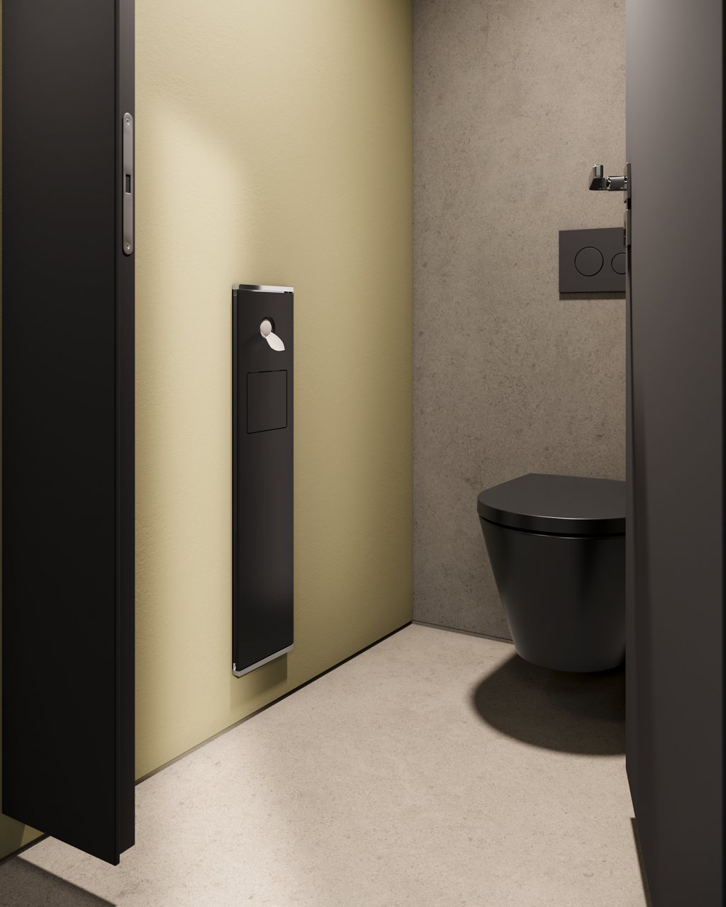 PLAN INTEGRAL Modul WC 2 in schwarz matt