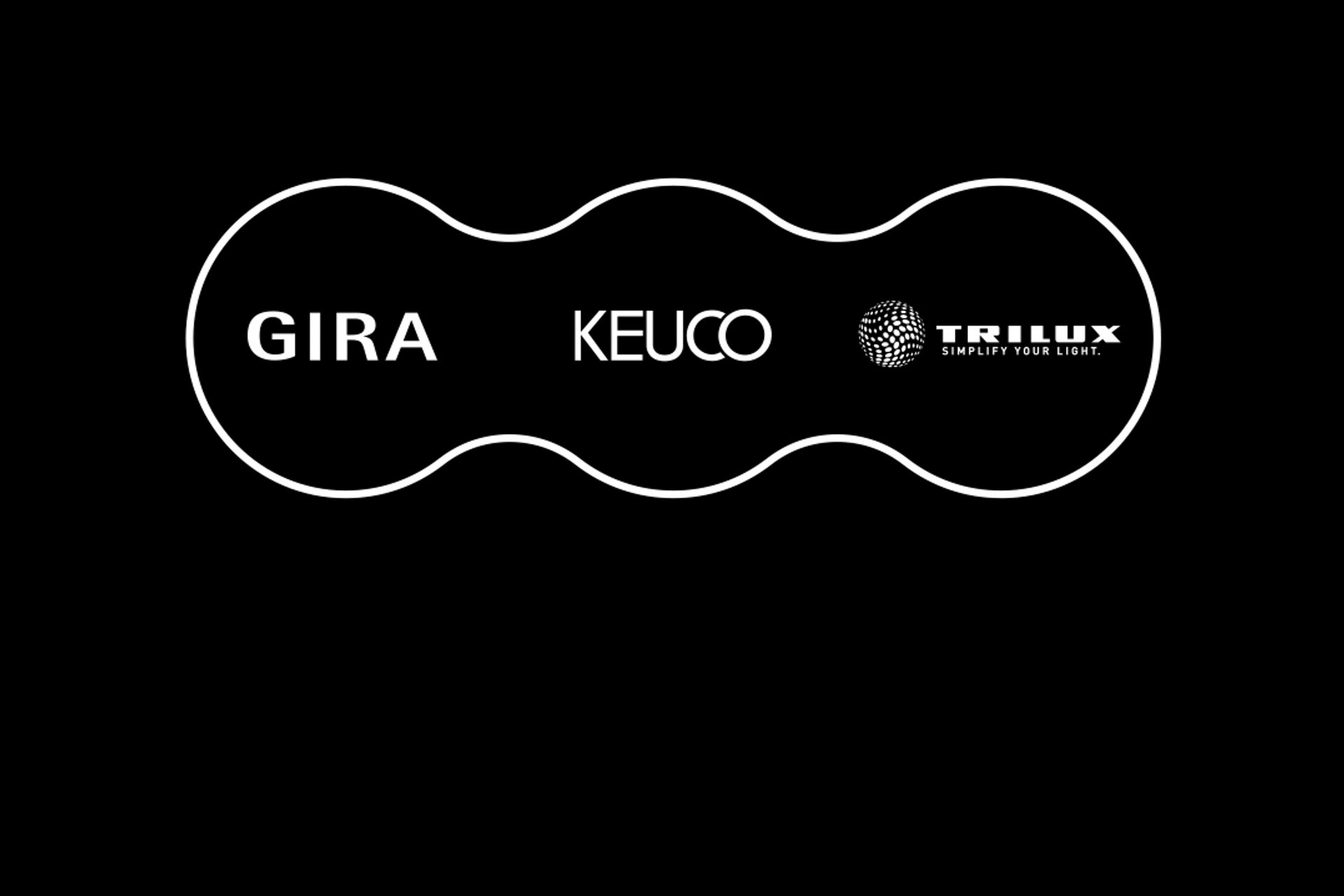 Berührungspunkte Kooperationslogo GIRA, KEUCO und TRILUX