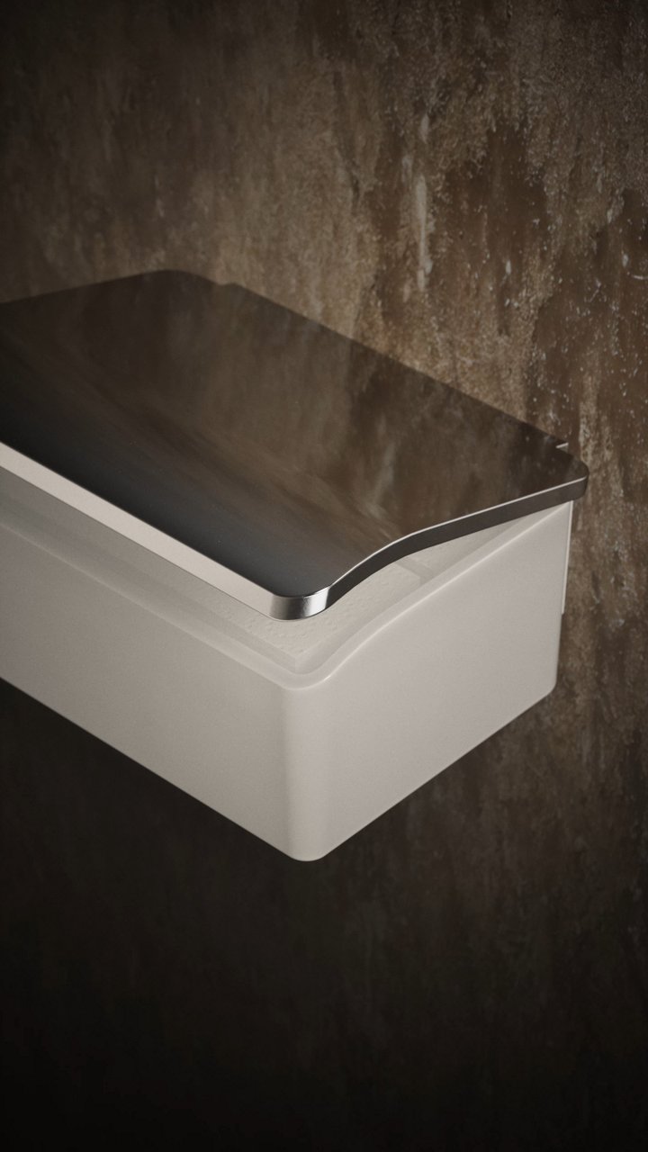 ELEGANCE Feuchtpapierbox in weiß