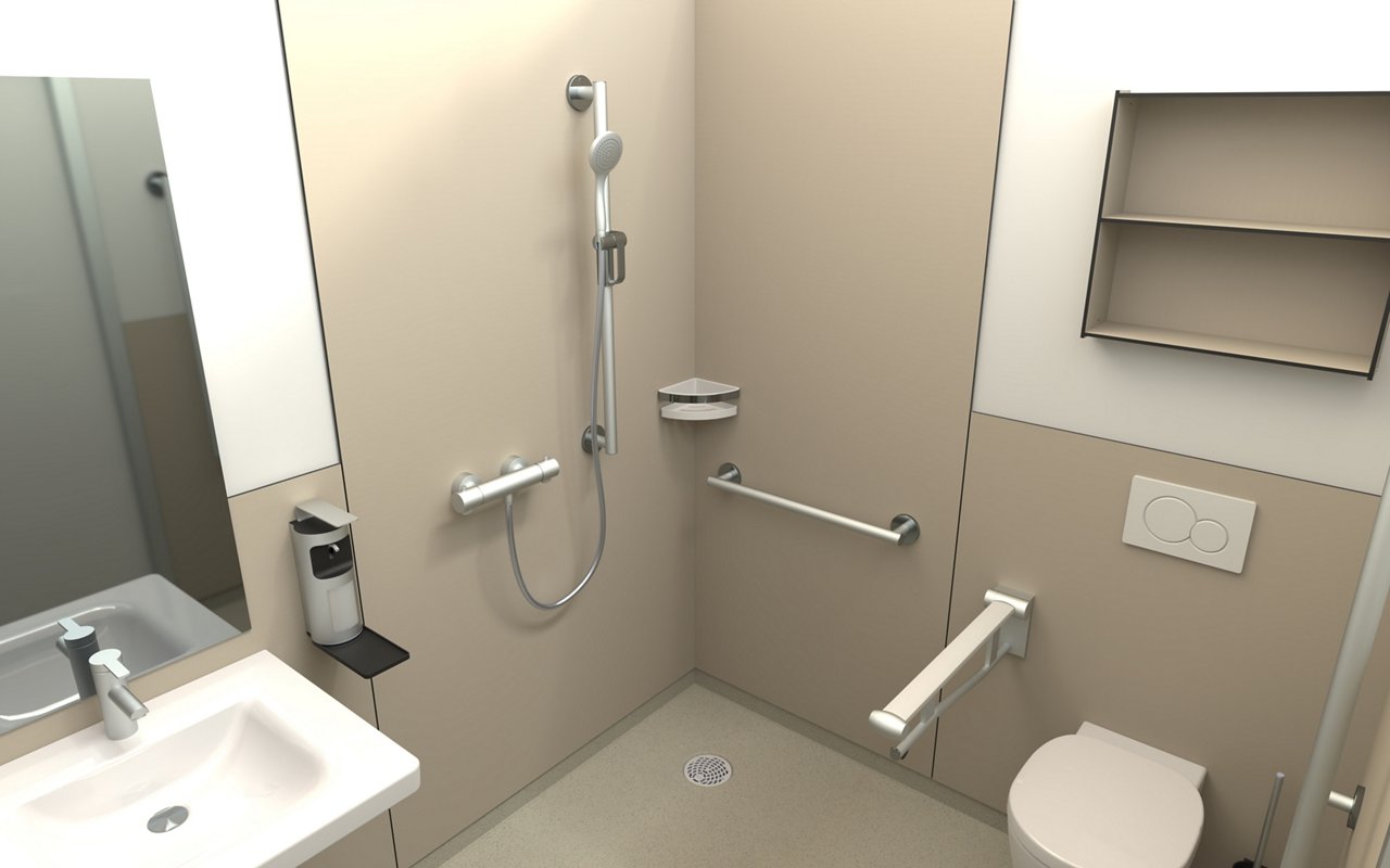 View of modular GKV bath