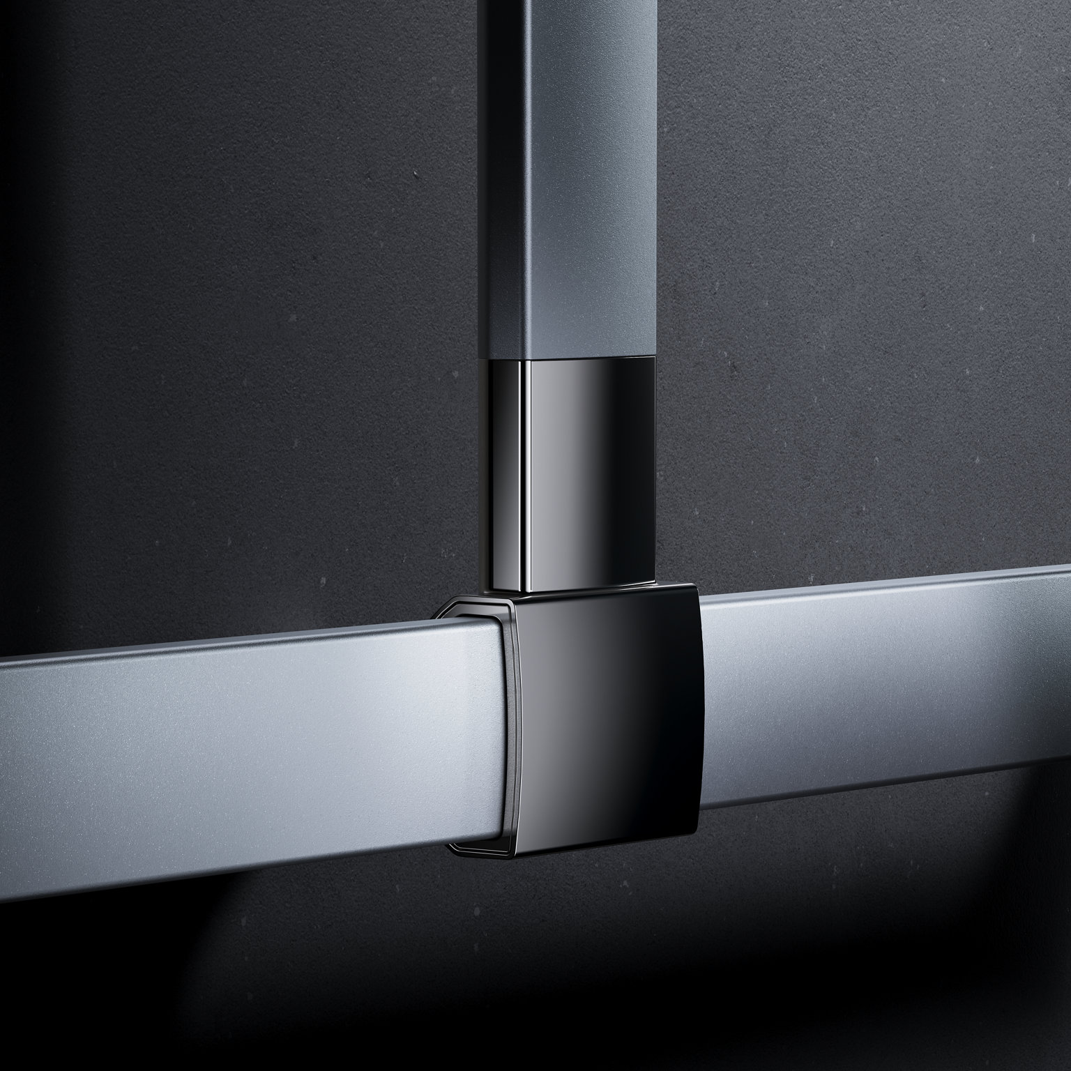Collection Axess Verbindung Duschhandlauf und Brausestange im Detail