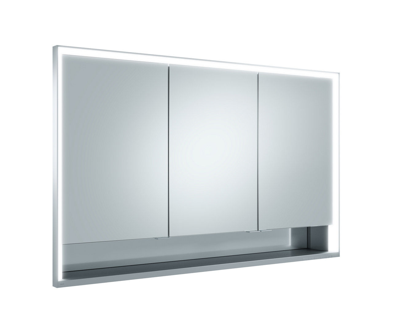 Spiegelschrank Wandeinbau 3-türig, kurze Tür