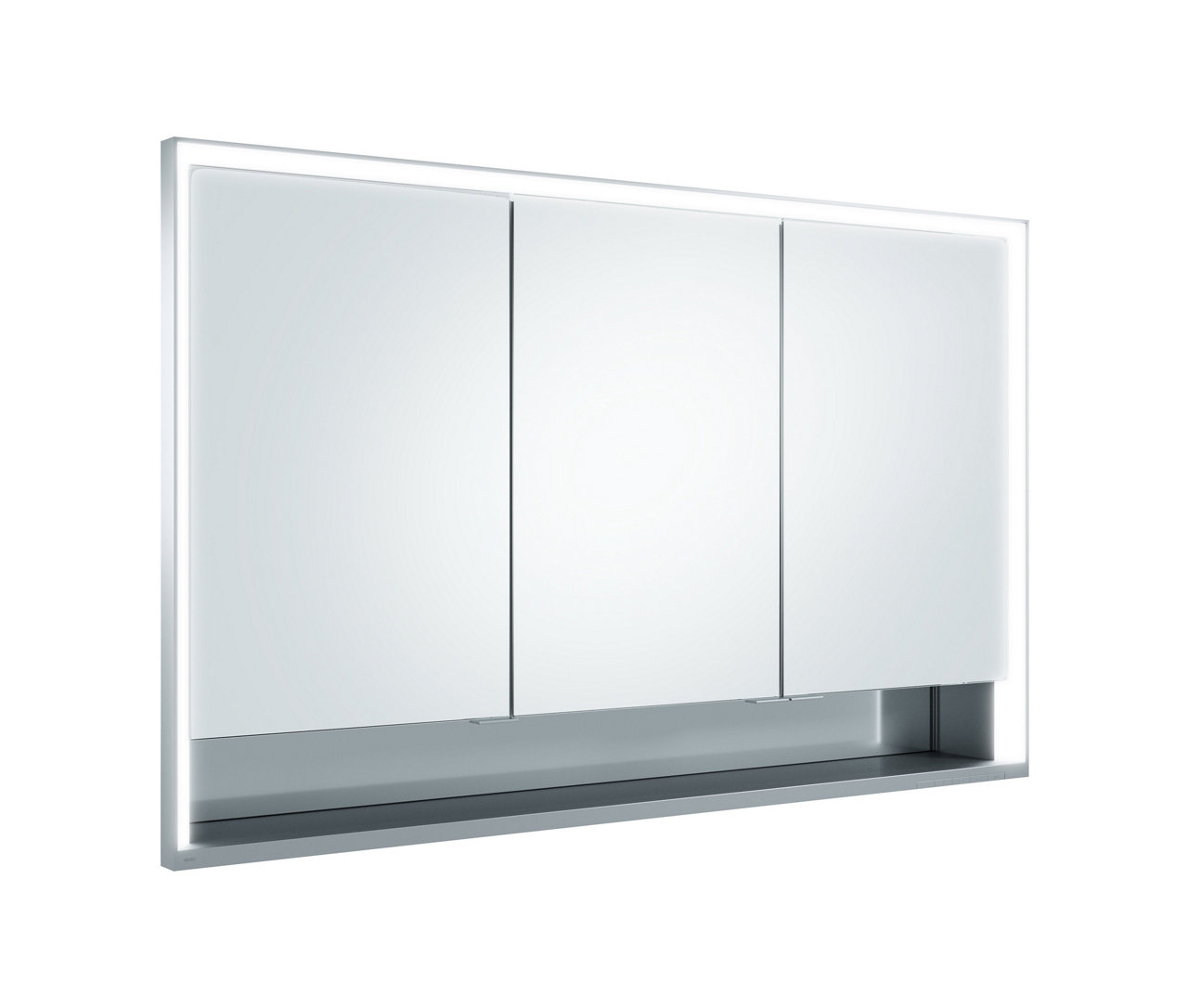 Spiegelschrank Wandeinbau 3-türig, kurze Tür