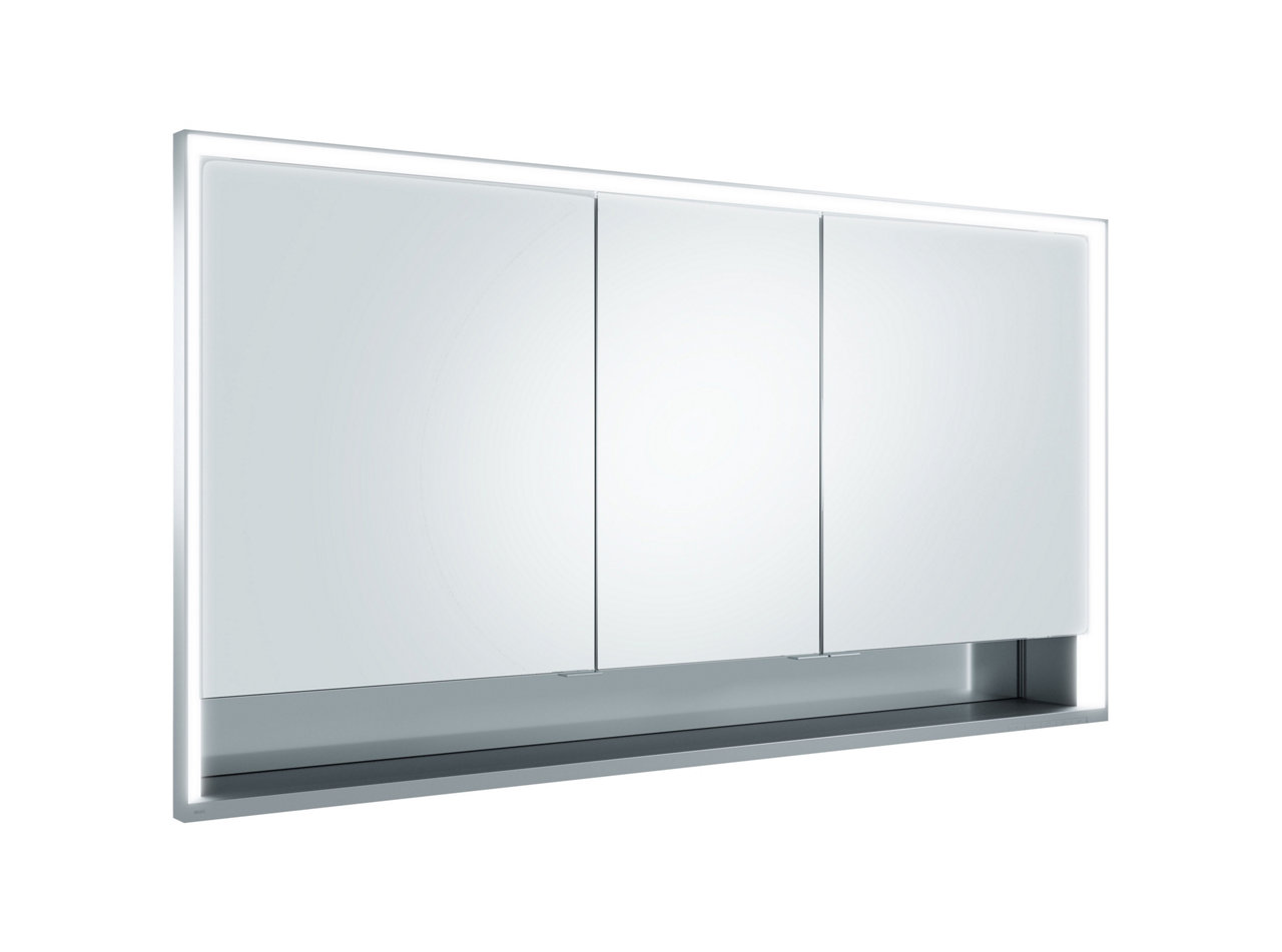 Spiegelschrank Wandeinbau 3-türig, kurze Tür