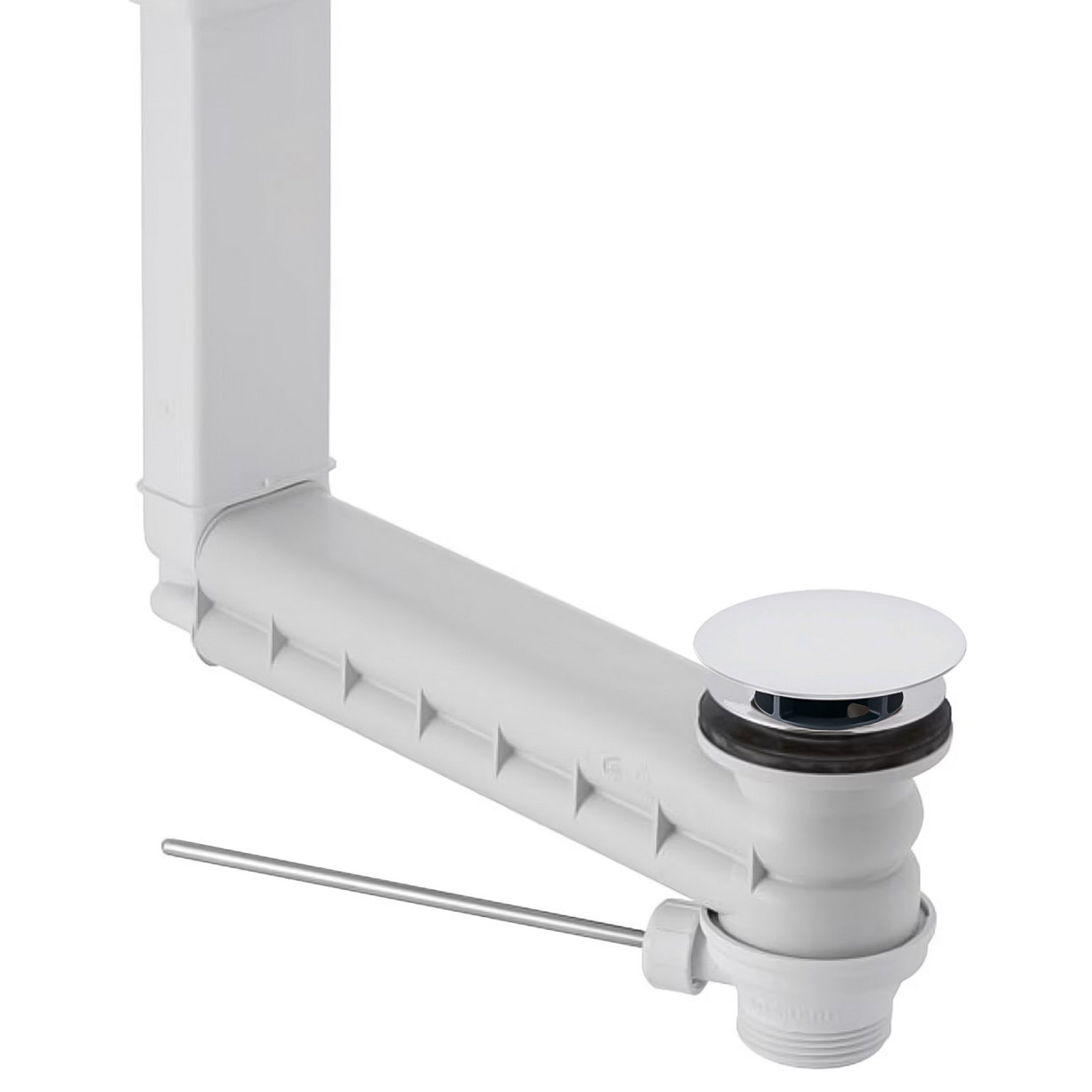 Accessoires pour mitigeurs Kit de trop-plein et d’évacuation CLOU en finition chromée