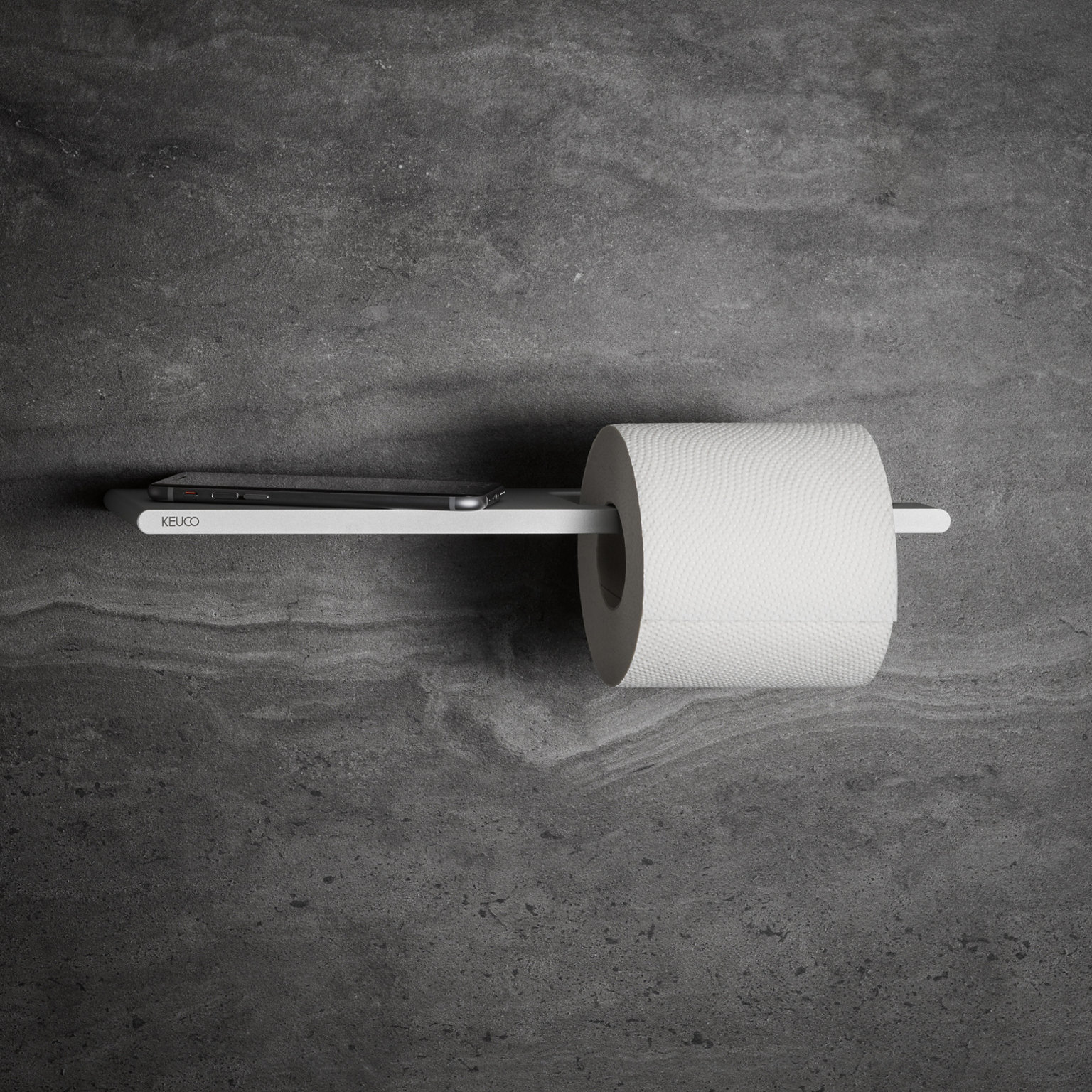 EDITION 400 Toilettenpapierhalter mit Toilettenpapier