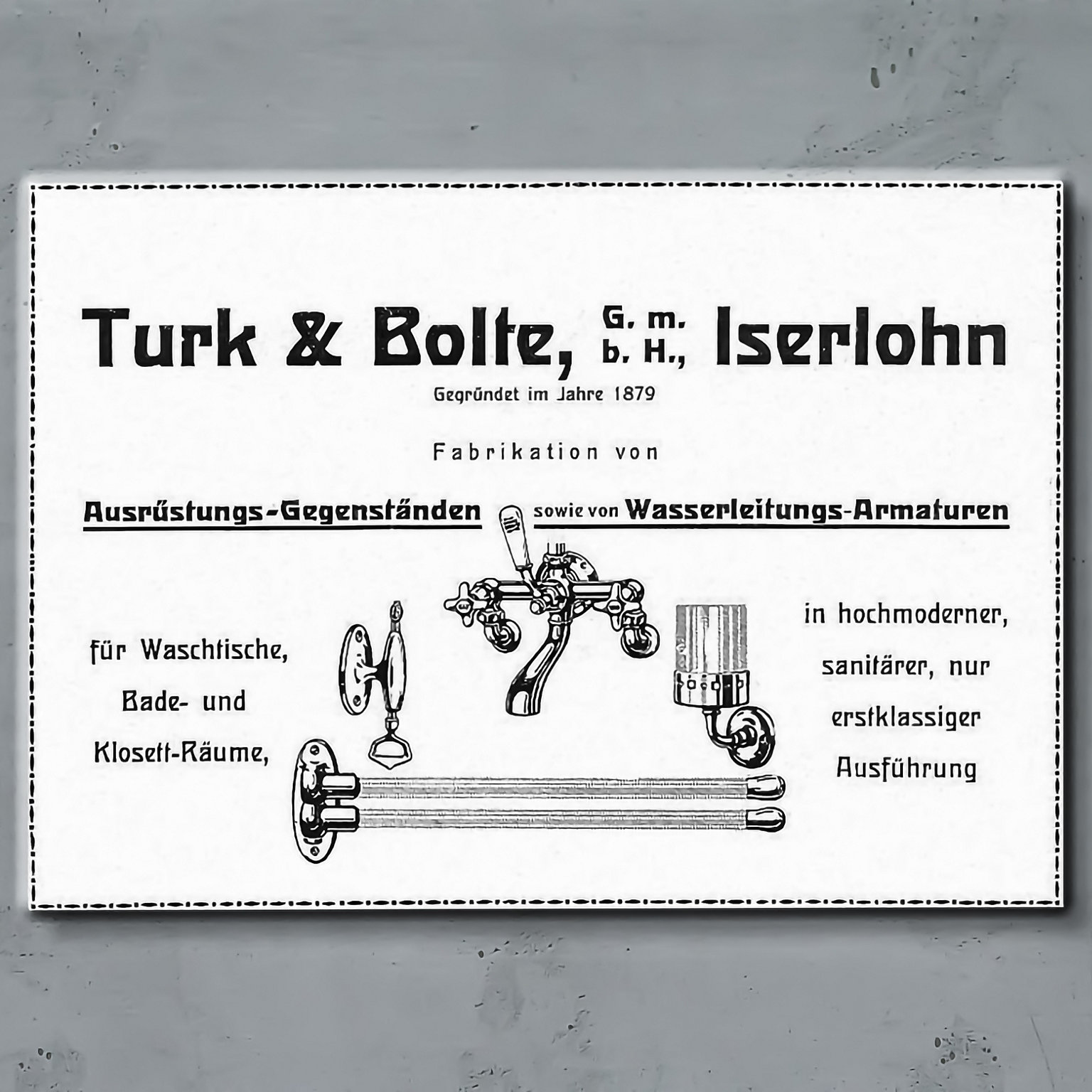 Unternehmensschild Turk & Bolte